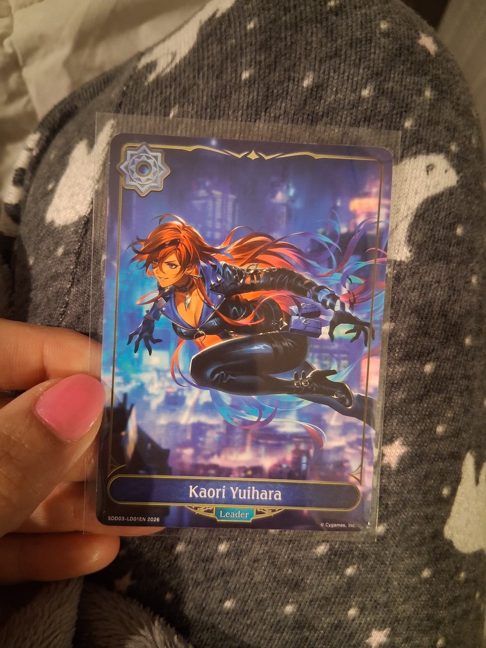 Kaori Yuihara Trading Card - Blue & Black